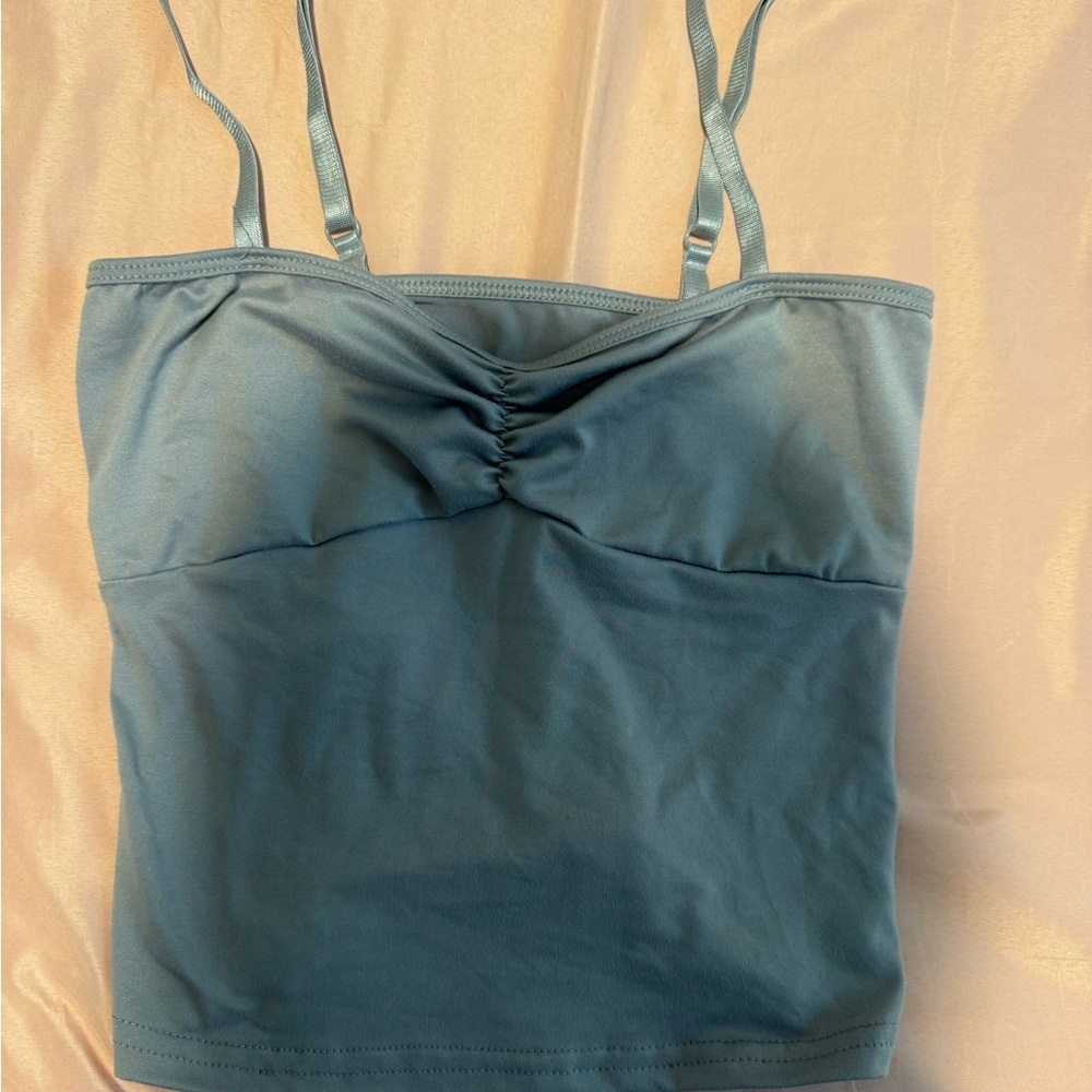 Women's Grey Ruched Top